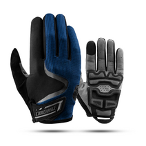 쿨체인지 91061 자전거 라이딩 긴장갑 스마트폰 터치스크린 장갑, BLUE