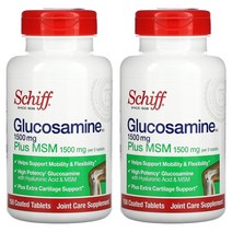 Schiff Glucosamine Plus MSM 쉬프 글루코사민 플러스 MSM 500mg 150 정 X 2팩, 1개, 기본