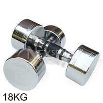 아령 18kg 크롬 아령 무쇠 홈트 아령 헬스 덤벨 1P
