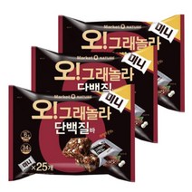오리온 오 그래놀라 단백질바 미니 25p, 312g, 3개