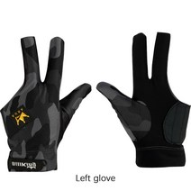 빌킹 당구 풀 큐 장갑 KONLLEN 3 손가락 왼쪽 오른손 캐롬 전문가용 액세서리, [22] Camouflage