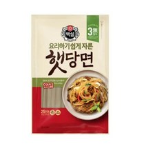 CJ더마켓 중국당면 잡채레시피 탑티어 백설 자른햇당면 잡채 명절음식 잔칫집 500G, 1개