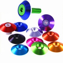5-10pcs m3 M4 M5 M6 M8 알루미늄 카운터 싱크 우산 머리 세탁기 가스 켓, 05 M6 5PCS_09 Gold Color