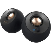 크리에이티브 페블 V2 SP-PBLV2-BK USB Type-C 파워풀 액티브 스피커 8W RMS 피크 출력 16W
