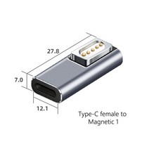 5A PD Type-C 암-마그네틱 어댑터 고속 충전 유형-C 암-마그네틱 PD USB 어댑터-Macbook Air Pro Magsafe 1 2 463294, for Magaf 1 L