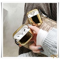 생각하는모든것 도금 1세대 메탈 2세대 케이스 에어팟프로 에어팟, 3메탈팟-블랙