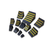 고임목 대형차 나무 받침목 차량 로케이터 고무 마개 타이어 자동차 트럭이있는 고무 마개 마개 마개 삼각형 자동차처럼, 트럭용 250x250x180mm 중공