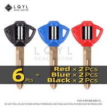6Pcs 오토바이 열쇠 교체 스즈키 GSX-R GSXR GSR750 GSX1300 2003 2004 2005 K1 K2 K3 K4 K5 K6 K7 K8 K9, 6 PCS 3 color S