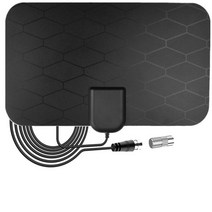tv안테나 지상파안테나 koqit 디지털 tv 안테나 증폭기 36db 4k hdtv vhf uhf for tvs 셋톱 박스 부스터 dvb t2 tv box 실내 공중 활성, 안테나만