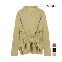 [니] [AENUS] 여성 쥬 트임 끈장식 트_AW19WSW106