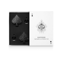 라피네르 로얄 스페이드 스톤형 차량용 방향제 튜베로즈앤로즈 본품 딥블랙 2p 세트, 1세트