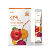 HWC ABCD 클린주스 빼빼주스 사과 당근 비트 비타 4박스, 4박스(120포)