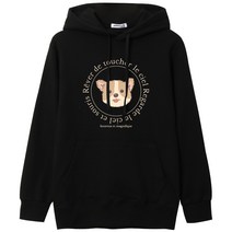 라운드퍼피 쭈리면 후드티 국내생산 M~2XL 남여공용 빅사이즈 티셔츠 남성 남자