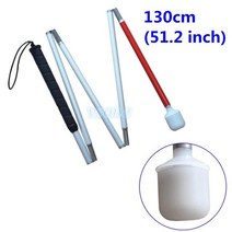노인복지용구 보행 네발 할머니 지팡이 검정색 손잡이 시각 장애인용 알루미늄 개 103, 130cm 51.2 인치
