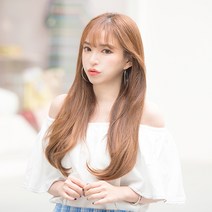 고운머리 여성용 스타일피스 볼륨C컬 10호 부분가발, 샤이니골드브라운, 1개