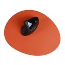 FENICE 조약돌 가죽 마우스 패드, ORANGE, 1개