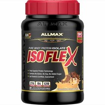 ALLMAX ISOFLEX 분리 유청 단백질 초콜릿 땅콩 버터 2파운드 스쿱 당 27g 무 설탕 99% 락토스 프리 글루텐 콩 약 30회, 2 Pound (Pack of 1), Orange