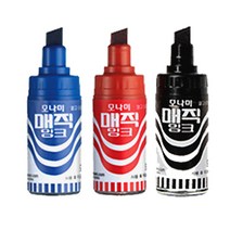 모나미 병매직 사각닙 12개입 유성잉크 유성매직, 흑