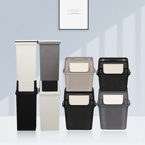 한서몰 가정용 재활용 분리수거함 업소용 대용량 틈새 분리수거통, 3)탱크 40L, 1) 아이보리, 1개