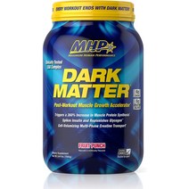 MHP 암흑 물질 포스트 워크아웃 회복 다상 크레아틴 포함 왁시 옥수수 탄수화물 EAA 6g 과일 펀치 20회 제공량 55 온스, 기본