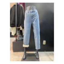 [잠뱅이] [W몰 ] 여성 바이오스톤 솔트 워싱 양모데님 릴렉스스트레이트핏 청바지 AM4D