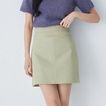 리틀마켓 봄 여름 베이직 A라인 컬러 면 미니 스커트 KA06B3