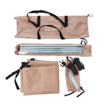 몽골텐트 캐노피천막 대형 캠핑 행사용 업소용 투명비닐천막 테라스 캠핑 사이드 자동차 지붕 상단 텐트, 08 Coffee_05 300x150cm