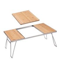 캠핑우드쉘프 야외 정원 테라스 더블 레이어 가구 바베큐 휴대용 공간 절약 접이식 피크닉 스틸 테이블, 2.B