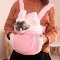 해외강아지 고양이 겨울 이동 가방 애견 포대기 주머니, 그레이