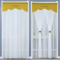 도어유리문 커튼 패널프라이버시 홈 데코 화이트 프렌치 도어 커튼블랙 아웃 오, B + 90x120cm(텔레스코픽로드+벨크로)