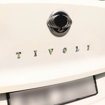 가오 티볼리 후면 트렁크 레터링 엠블럼 로고 실외 튜닝 데칼 악세사리 스티커 용품, KAO_헤어라인실버무광, 1개