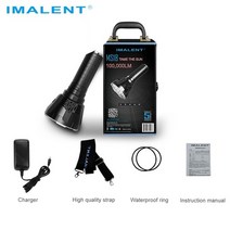 고광도 조명 써치라이트 10만루멘 캠핑 라이트 Imalent ms18 led 손전등, 우리 플러그