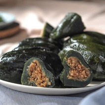 정성듬뿍 영광모싯잎 모시떡(깨) 600g(10알) 2봉, 단품