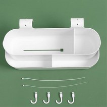 흰색 35cm 철재봉 침대 걸이식 소품수납함 자취템