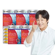 내츄럴플러스 차태현 알티지 오메가3 1200 비타민D 60캡슐 / 혈행 기억력개선, 5박스