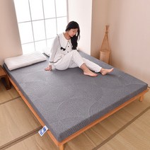 회색원 9cm 고탄력 메모리 고탄성 스펀지 매트리스 소프트 350g 헤비니트 원단 매트, F. 회색원 150x200x9cm_단품