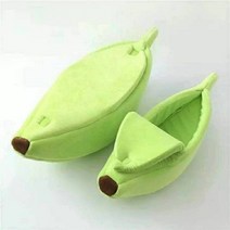 반려동물해먹 고양이 바나나 배변 침대 개 겨울 따뜻한 매트 침낭 빌라 집 작은 애완 동물 용품 쇼파 의자 침대, 02 green, XL-88x30x20cm