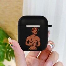 에어팟 프로2 무선 충전 케이스 거치대랩퍼 투팍 2Pac Makaveli 케이스 Apple airpods 1 2 Clear For Pro, 02 2Pac_03 For AirPods Pro