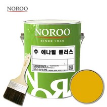 노루페인트 수 에나멜 철재 목재 페인트 1L, 유광노란색, 1개
