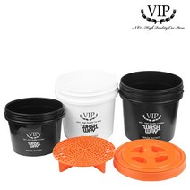 VIP 세차버킷 버킷 그릿가드 거름망 감마씰리드 물통, VIP 워시웨이 감마씰 리드 오렌지