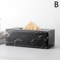 FREELIFE 직사각형 현대 대리석 인조 가죽 티슈 박스 냅킨 화장지 홀더 케이스 디스펜서 홈 인테리어, 1개, B-429
