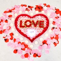 꽃잎 조화 100P 사진관 파티룸 포토부스 웨딩 결혼식, 옐로우