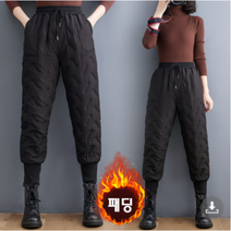 줄리엣이뽀 중년 엄마 옷 패딩바지 겨울 시보리 여성조커팬츠 간지패딩3466