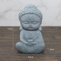 불교용품 관음 작은 불교 승려 티베트 불교 인형 부처님 분재 수족관 돌 동상 요정 정원 장식 장식, 20 20