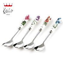 게이또 프렌치가든 도자기 티스푼(1p) 커피 차 스푼, 티스푼 레드(1p), 1개