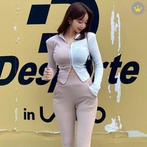 여성가디건 가을 슬림 스포츠 니트지퍼 집업 쁘띠 코트 크로스 카디건