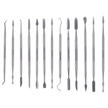 12PCS Double Head Carving Knife Shape Wax Clay Sculpture Tools DIY, 01 올리브