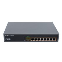 POE+기가비트허브 스위치 8포트 150W 스위칭 CCTV IP카메라 NAS인터넷 익스텐더 산업용 PTZ AP 공유기 설치, 닐스샵_ POE 8포트 스위치허브 150W RJ45 데, -이상품선택-