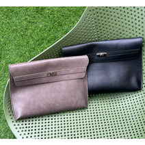 클러치백 가죽 가방 만들기 DIY 공예 키트 취미 세트 손가방, 다크브라운