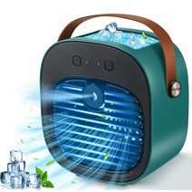 실외기없는 에어콘 이동식 휴대용 미니 무선 에어 쿨러 USB 충전식 에어컨, 2.green